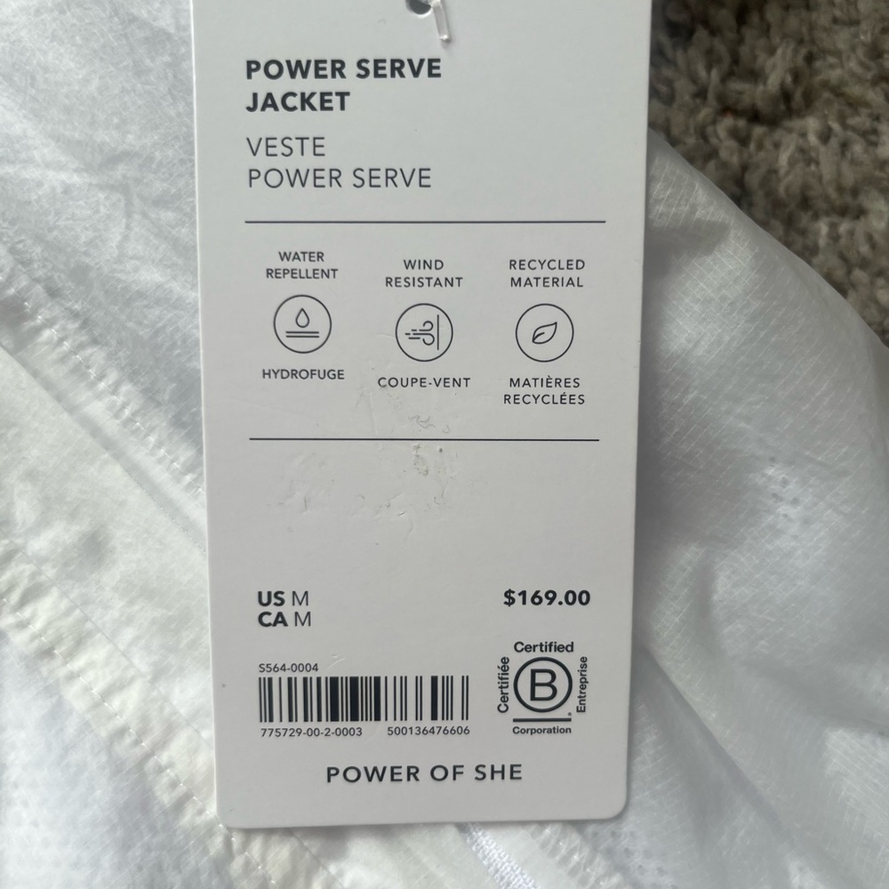 NWT Athleta Power Serve Jacket size Medium - Picture 4 of 6
